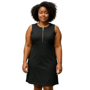 ✅ Calvin Klein Women’s Black Size 14W Form Fitting Sleeveless Dress